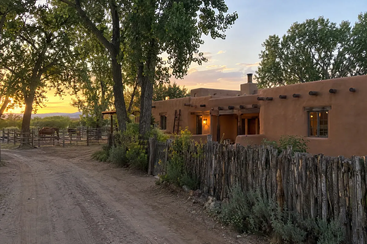 Homes in Corrales, New Mexico